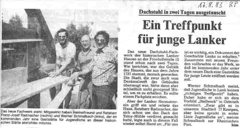 Rheinische Post 17.8.83