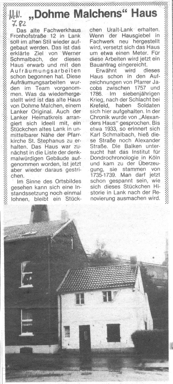 Meerbuscher Nachrichten 7.82