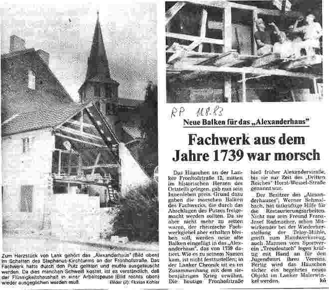 Rheinische Post 11.8.83